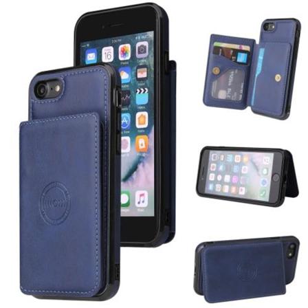 Iphone 7/8/se Skal Med Kortfodral Blå