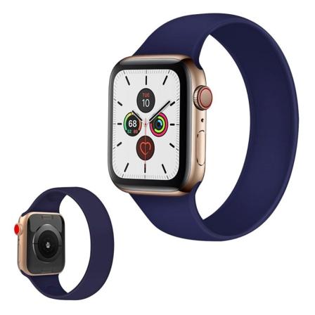 Elegant silikoneurrem til Apple Watch Series 5 / 4 44mm - Blå Størrelse: S Blue