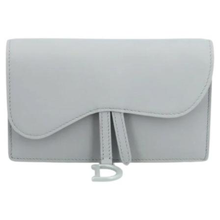Dior Vintage Pre-owned Leather crossbody-bags Grå, Dame Vintage Tasker, Størrelse: ONE Size