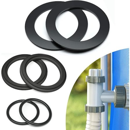 ING O-ring gummiringe 6 stk. gummiring til swimmingpools ringe til swimmingpooltilbehør rund tætning 10747 25006 25010 28633 28635 28621