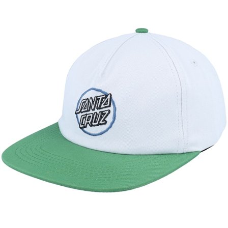 Santa Cruz - Breaker Opus Light Grey/Green Strapback Snapback Grey Cap - @ Hatstore