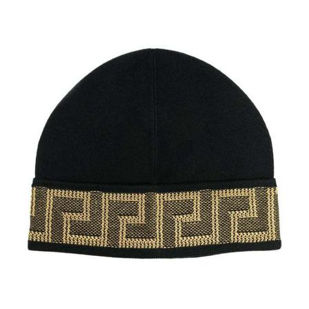 Versace Beanies , Zwart , Heren , Maat: ONE Size Hoeden