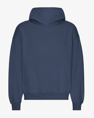Organic Oversized Hood - Petrol Blue L
