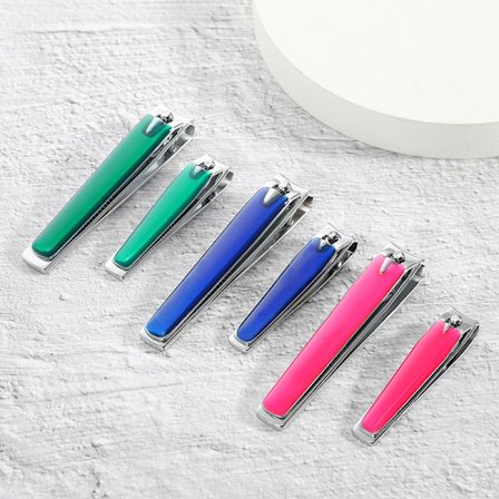 6-pakks Epoxy Anti-Skli Negleklipper - Svingbar Negle-Rens/Fil