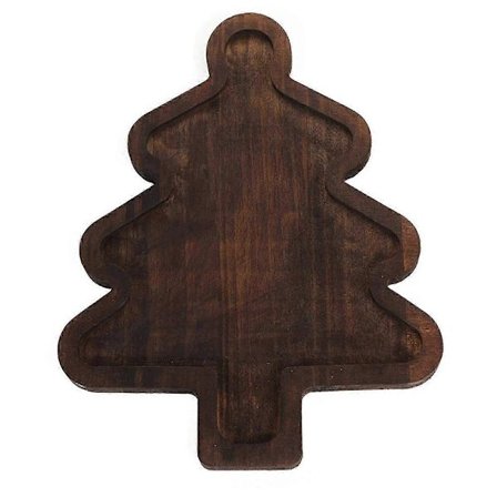 Træ Hat Serveringsbakke Sød Julemandshat Form Æstetisk Dekorativ Salat Snack Bakke til Ferie Hjemmefest