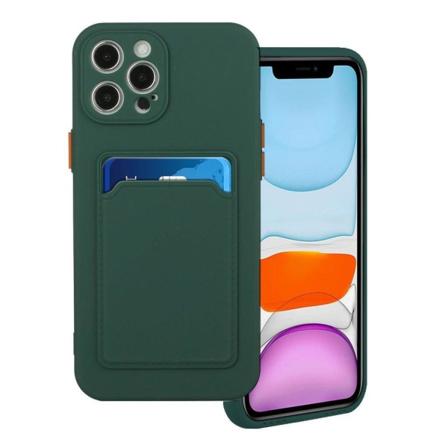 Kortholdercover til iPhone 12 / 12 Pro - Mørkegrøn Green