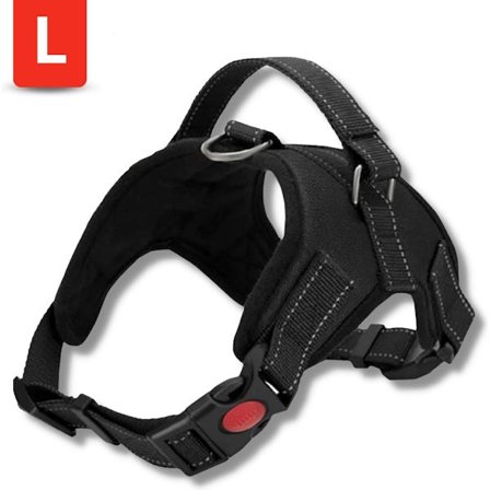 Hundesele - Easy Walk Hundesele - Halti Anti Pull - Halti Optifit Hodelag - Størrelse L - Svart