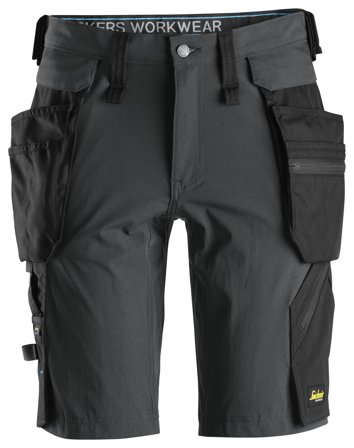 Snickers Workwear 6108 LiteWork Shorts grå, sort Grå, sort, Tøj