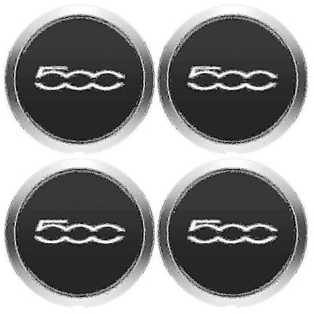 1 stk. 133 mm hjulkapsel til Fiat 500 hjul center nav kapsler sæt 68078419AC 68078421AC støvdæksel sølv 51884863