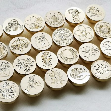 Cherry blossom envelope plant leaves Wax Seal Stamp Retro Antique Sealing Wax Scrapbooking Stamps Wedding Decorative Invitation
