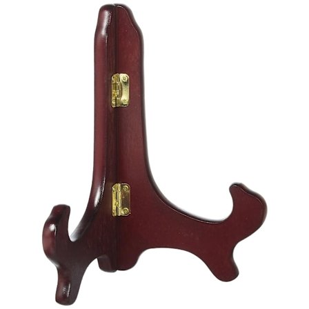 7" Valnöt Trä Tallrik Ställ Staffli Hållare Display