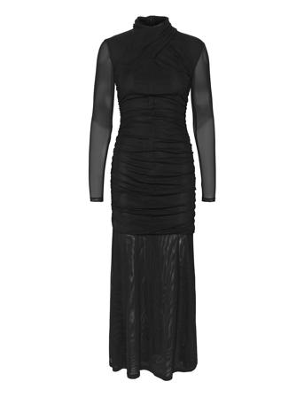 Adiagz Ls Long Dress Black Gestuz