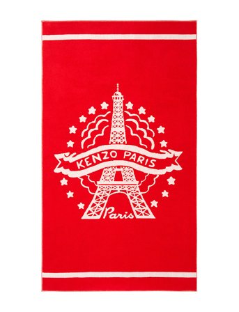 Keiffel Beach Towel Red Kenzo Home