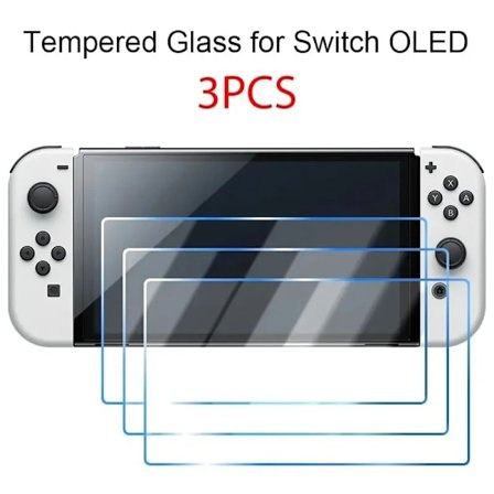 1/3 kpl Karkaistu Yhteensopiva Nintendo Switch OLED:n kanssa 3 osaa Näytönsuojakalvo yhteensopiva Nintendon Switch Switch Lite SuojausYhteensopiva