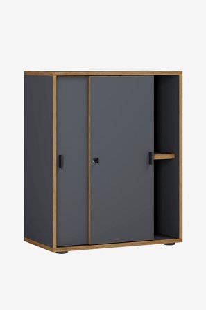 VCM - Skjutbart skåp med 2 fack Salia B60 - Flerfärgad - Hyllor & förvaring - Från Homeroom