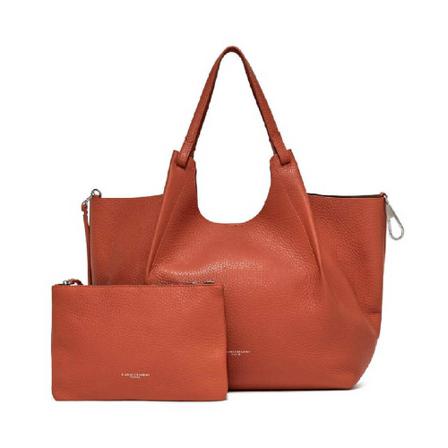 Gianni Chiarini, dua-bag Oranje, Dames, Maat:ONE Size,leer