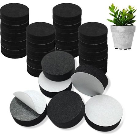 40 stk. usynlige blomsterpottefødder, selvklæbende skridsikre pottefødder til at hæve indendørs og udendørs planter, møbelfødder til at forhindre 