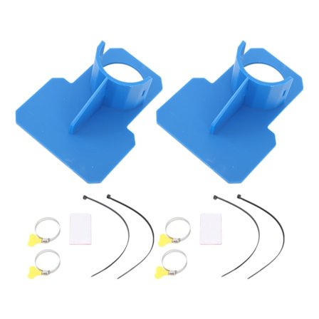 2 stk. Poolrørsholdere til overjordisk pool Slangestøtte Beslag Overjordisk pool Tilbehør Blå