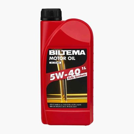 Biltema - Helsyntetisk motorolje 5W-40 ACEA C3 A3/B3 A3/B4 1 liter