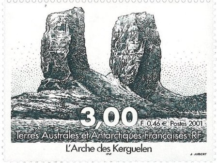 Fransk Antarktis - Stenportal - Postfrisk frimærke