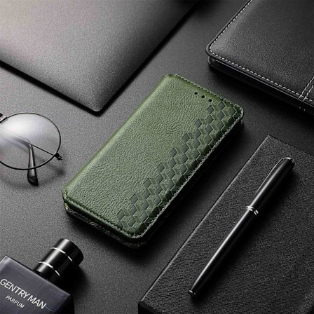 Fodral för iPhone 13 grön Flip Magnetisk