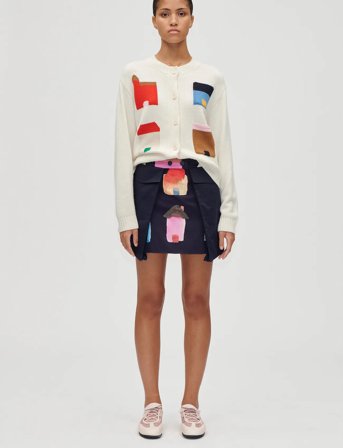 STINE GOYA 2359 Midweight Wool, Cropped Pocket - Cream - XL