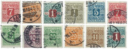 Danmark 1907-1915 - Avisportomærker