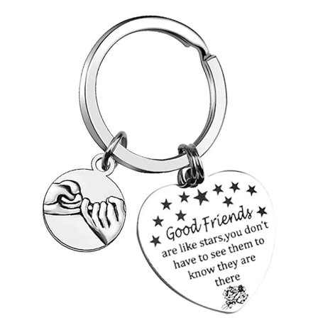 Bedste Venner Nøglering Gode Venner Er Som Stjerner Nøglering Venskabs Nøglering Kvinder Fødselsdag Dimissionsgaver