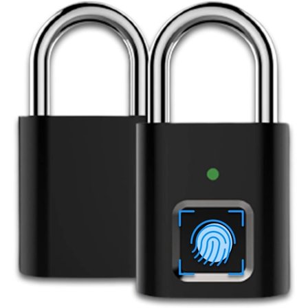Fingeraftrykslås, Smart Nøglefrit Hængelås, USB Genopladelig, Gym Skabslås, Kombinationslås, til Rygsække, Rejsetasker, Cykler, Bagage