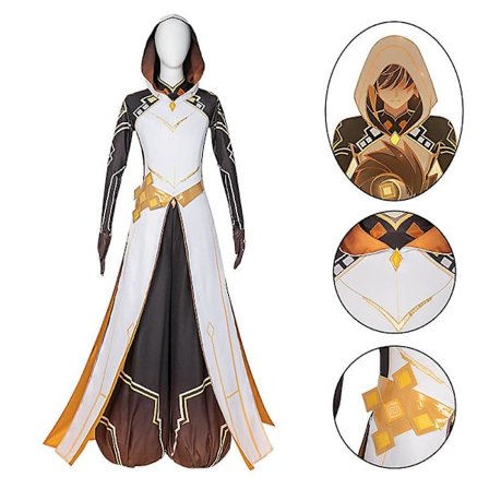 Genshin Impact Costume,genshin Impact Zhongli Cosplay Costume,spelkaraktär Cyno Cos Uniform Fancy Dress Kläder,genshin Impact Halloween festklänning