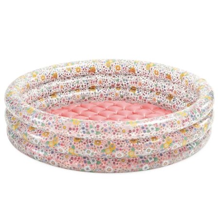 Uppblåsbar plaskdamm med blommor 86x25 cm INTEX 58427