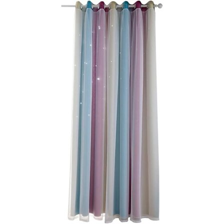 Stjernegardiner Børneværelse Mørklægningsgardiner Voile Gardiner Børn