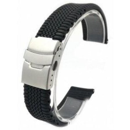 Silikonband 20 mm med säkerhetslås