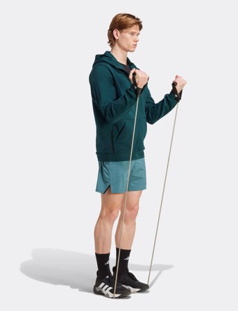 adidas Performance D4T Full-Zip Ho - Blue - XXL