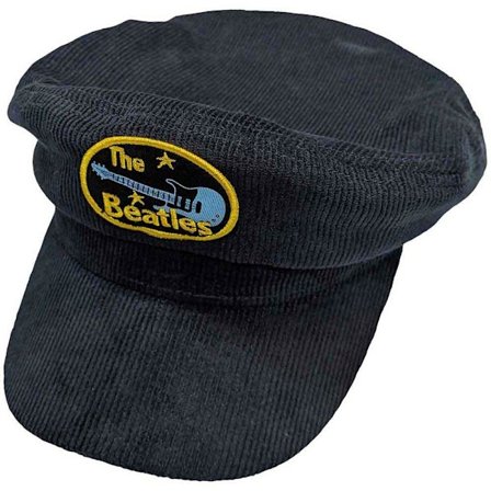 The Beatles Unisex Vuxen Oval Corduroy Logo Flat Cap S-M Marinblå B