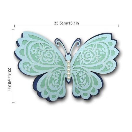 2st 3D Butterfly Stickers Väggdekaler STYLE 8 STYLE 8