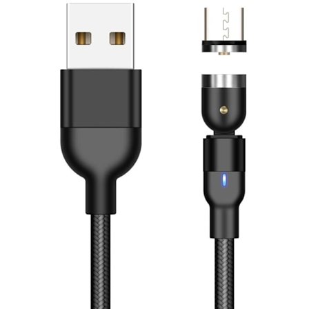 540 Magnetisk Kabel Micro-USB Type-C Snabbladdning Magnetkabel för iPhone 11 Pro, X, Max, 7, 8 Plus