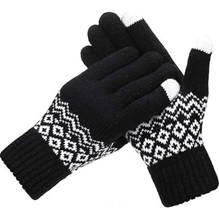 Touchscreen handsker - Vindtætte og skridsikre handsker - Sort