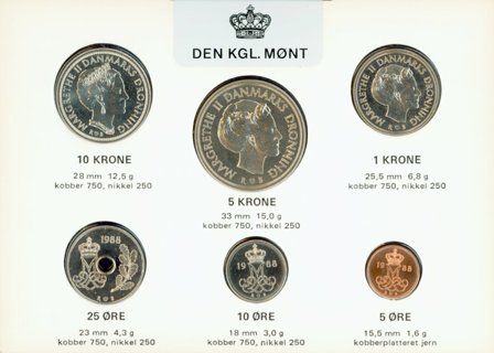Danmark 1988 - Kgl. møntsæt