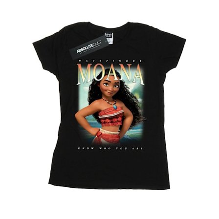 Disney Dam/Kvinnor Moana Montage Bomull T-shirt S Svart