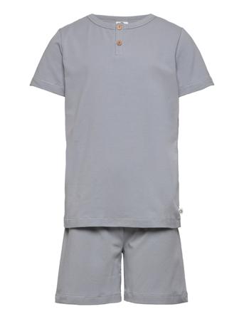 Pyjamas S/S T Pyjamassæt Blå Müsli By Green Cotton
