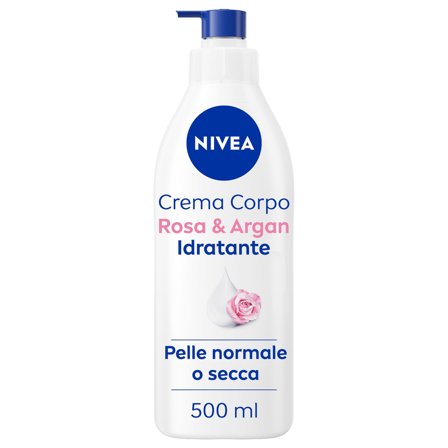 Nivea Crema Corpo Idratante Rosa & Argan Idratante 72h Profumata