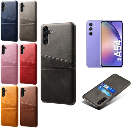 Kortholder Samsung A54 5G cover mobilcover hul til oplader hovedtelefoner -