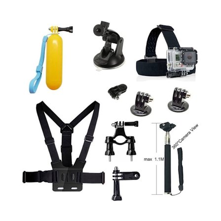 10 i 1 Kombo Tillbehörskit för Actionkameror