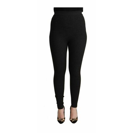 Dolce & Gabbana, Leggings Czarny, Kobieta, Rozmiar: S