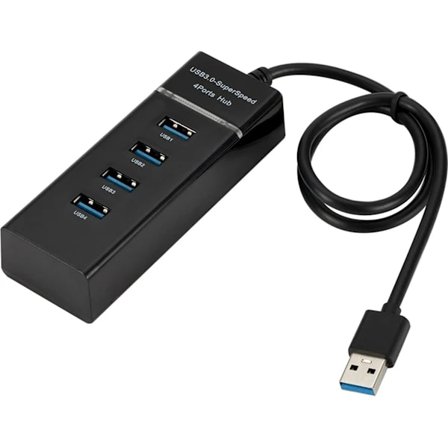 Høyhastighets 4-Port USB 3.0 Multi HUB Splitter Forlengelse
