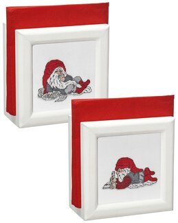 Stickerei Wunschliste 2-er Pack für Serviettenhalter 2-pack