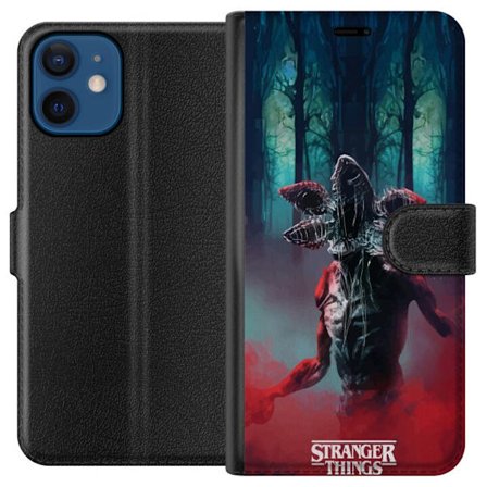 Kompatibelt Plånboksfodral till Apple Apple iPhone 12 Stranger Things Netflix 80-tals mystik skräck