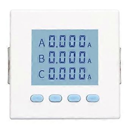 Digital 3-fas Energimätare Testare Elektricitet Strömförbrukningsmätare Intelligent LCD AC220V 5A Amperemeter