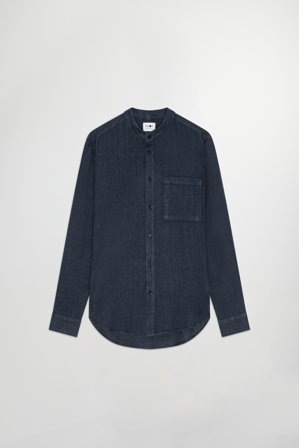 NN07 Eddie 5706 Shirt male Blue Linen